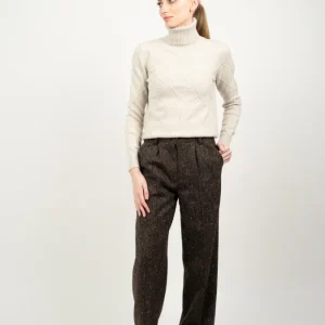 Pure wool Pleated front Trousers